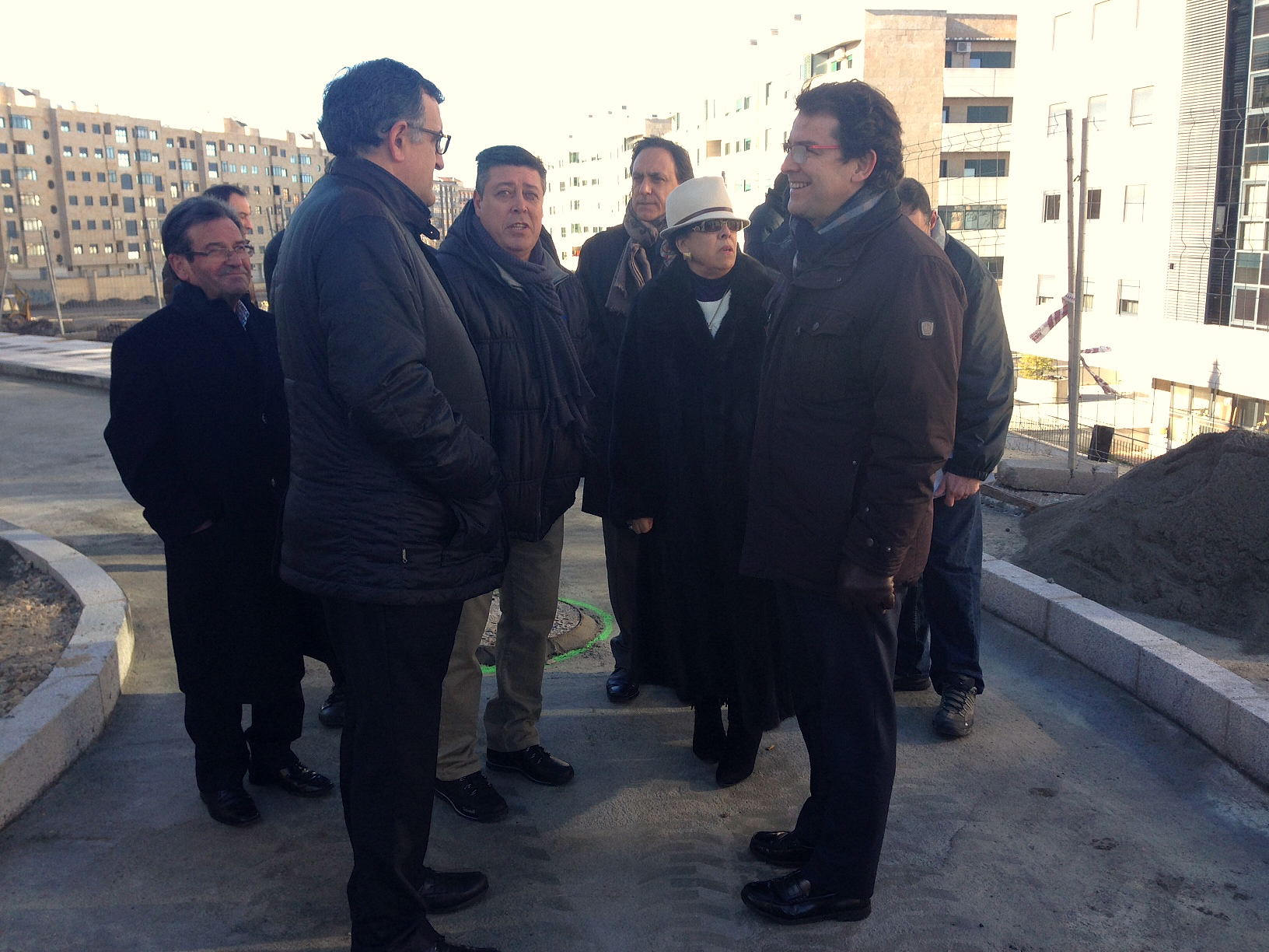 El alcalde  Alfonso Fernandez Manueco  ha visitado las obras de la Calle La Radio