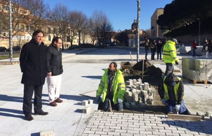 El concejal de Fomento ha visitado hoy los trabajos en La Vaguada de la Palma