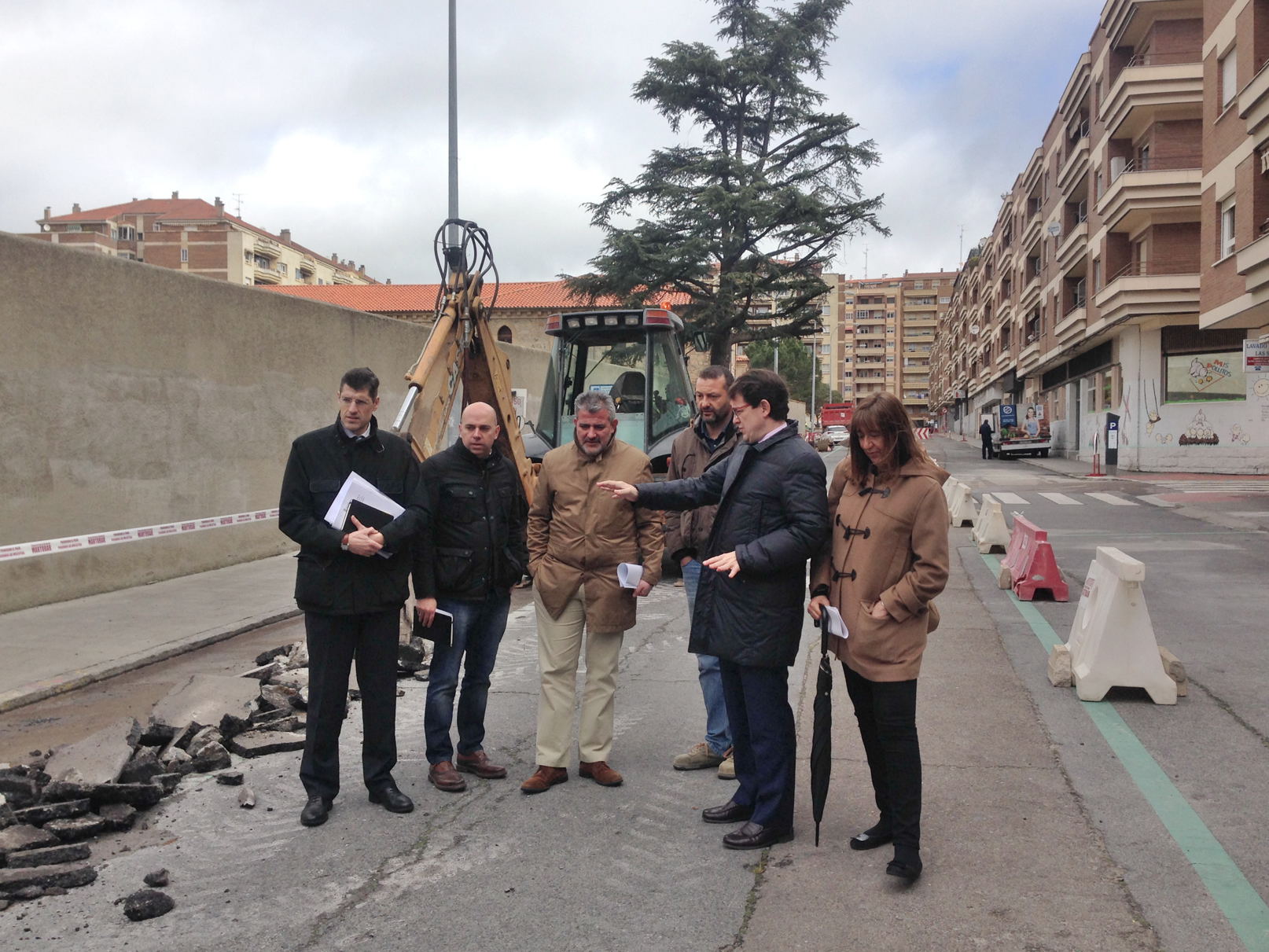 Reciente renovacion de redes en la zona de Salesas