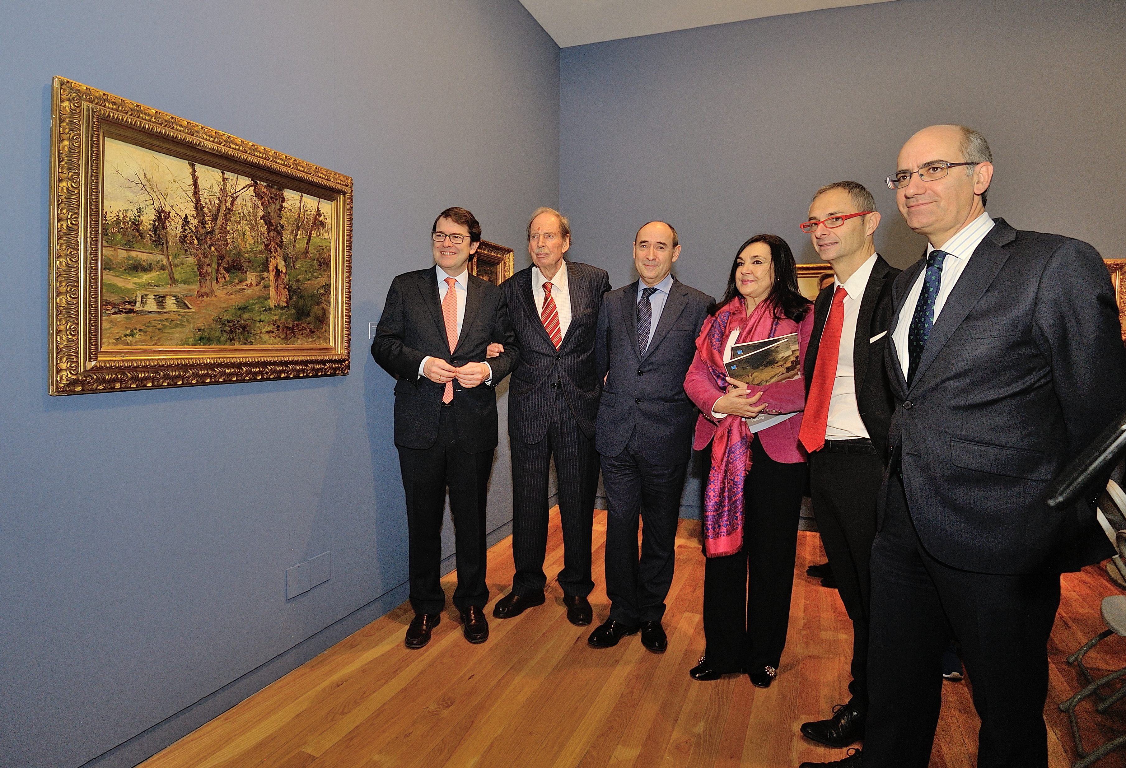 Inauguracion  por las autoridades  de la exposicion  Pioneros de la modernidad