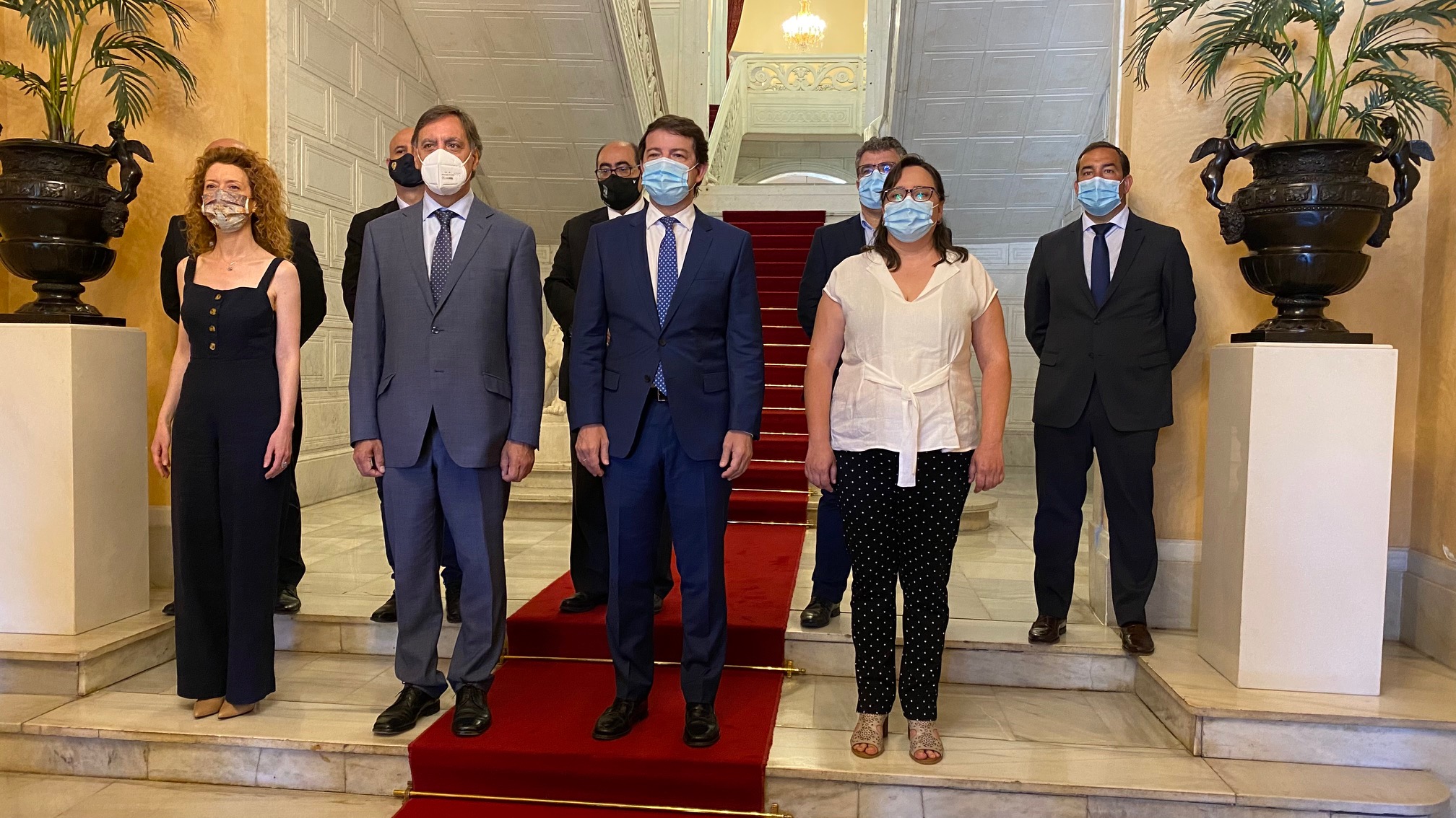 Imagen del acto de presentacion de la empresa Tebrio en el Ayuntamiento