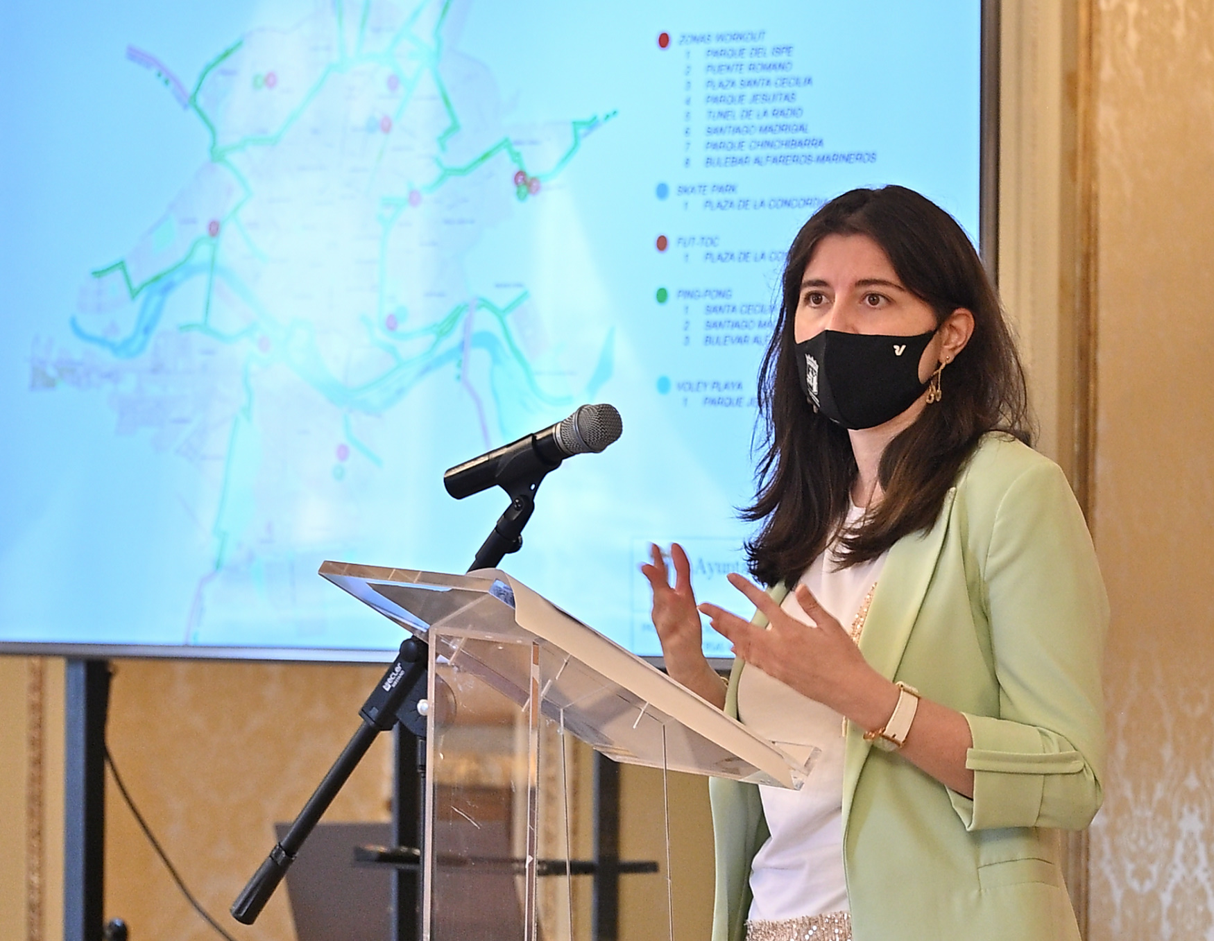 La concejala de Medio Ambiente  Parques y Jardines  Miryam Rodriguez