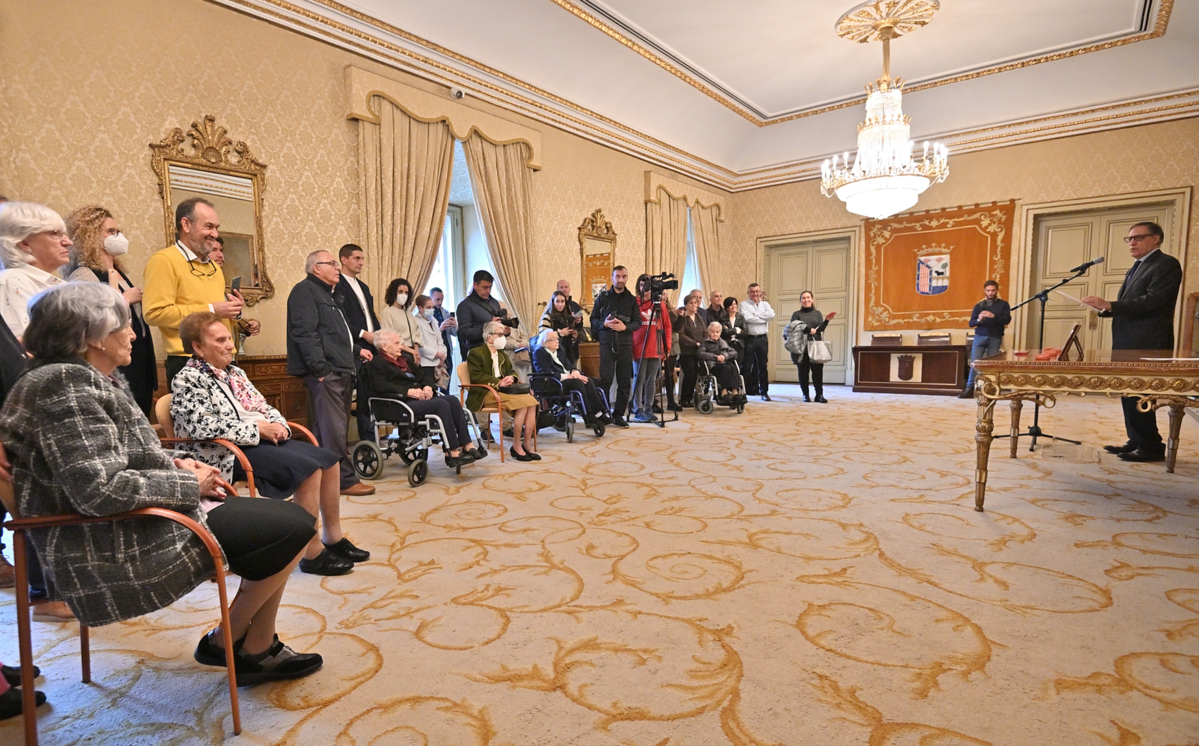 Homenaje en el Salon de Recepciones del Ayuntamiento de Salamanca