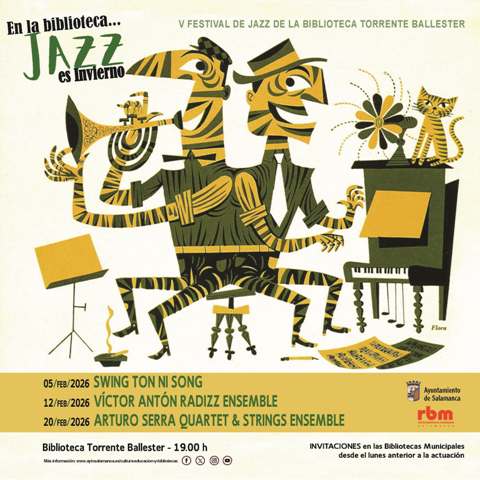 En la biblioteca... Jazz es Invierno. V festival Jazz 2026 de la Biblioteca Torrente Ballester